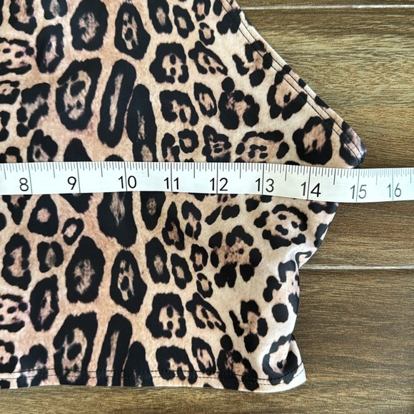 NWT FP Movement x Onzie Peek-a-Boo Racer Bra in Leopard Print, L - Picture 6 of 10
